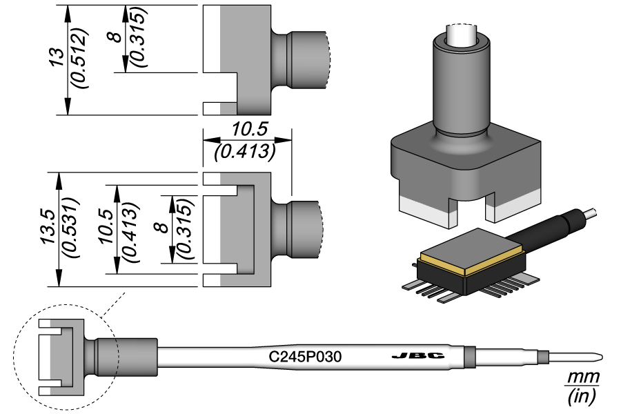 C245P030 - Fiber Coupled Chip Cartridge 8 x 8